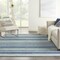 Homeroots 8 x 10 ft. Navy Blue Ornate Stripes Area Rug 385601 - alternate 6